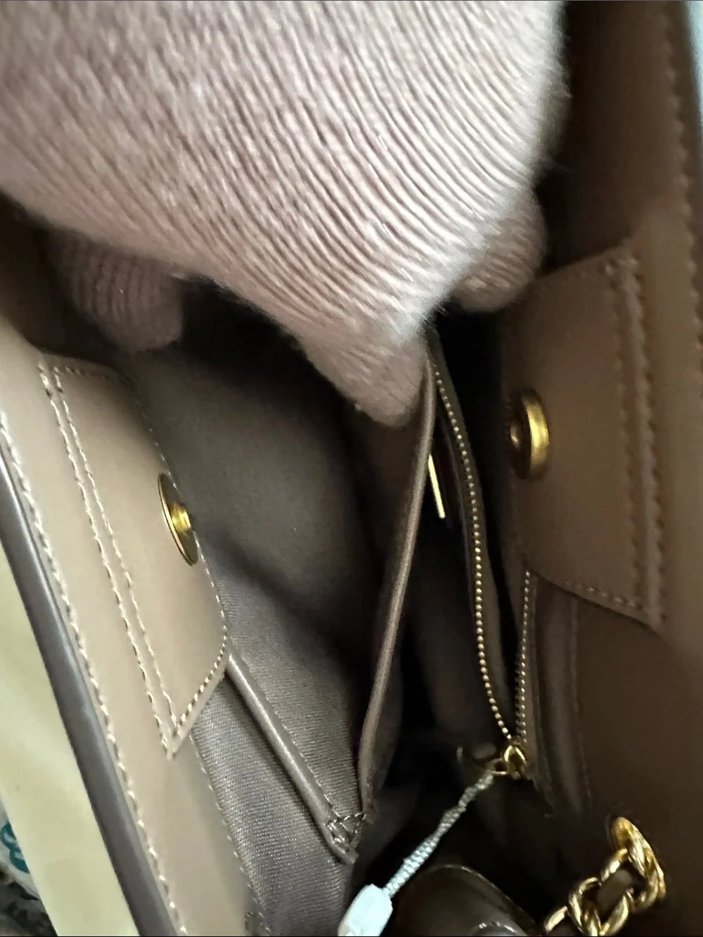 Tory Burch Fleming soft Quilted Leather Shoulder Tote in Brown